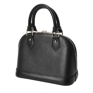 Louis Vuitton Leather Handbag Noir Epi Bag Alma Black